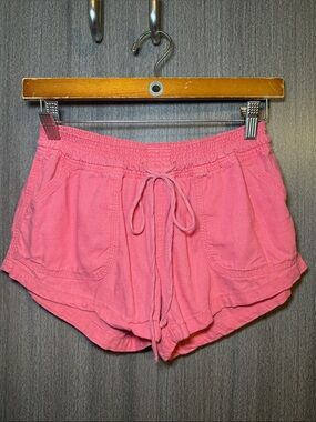 Altar'd State Women's Linen Coral Shorts Size Small EUC